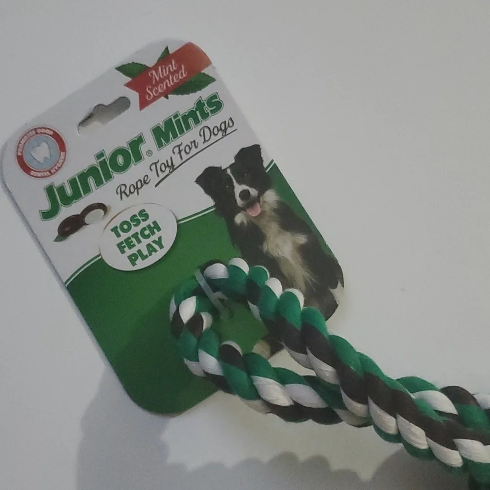European Home Designs Junior Mints Scented Rope Toy For Dogs